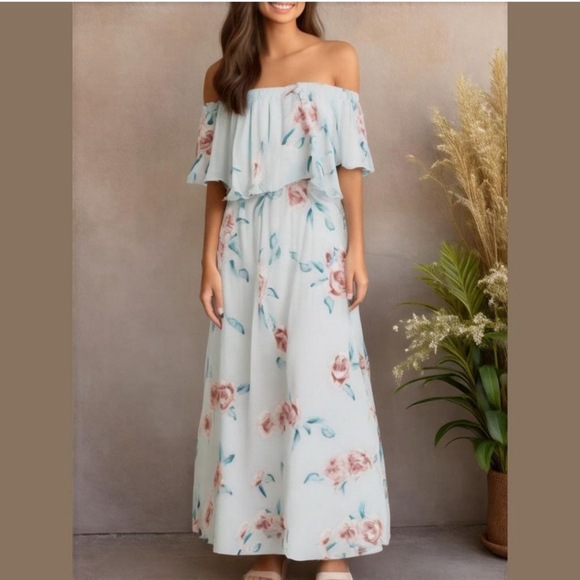 Women's Show Me Your Mumu Floral Maxi Dress - Size M - Picture 1 of 9